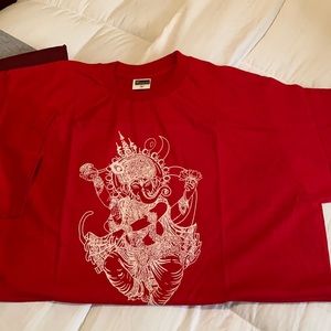 Brilliant red Raman t-shirt! Unique and unisex!